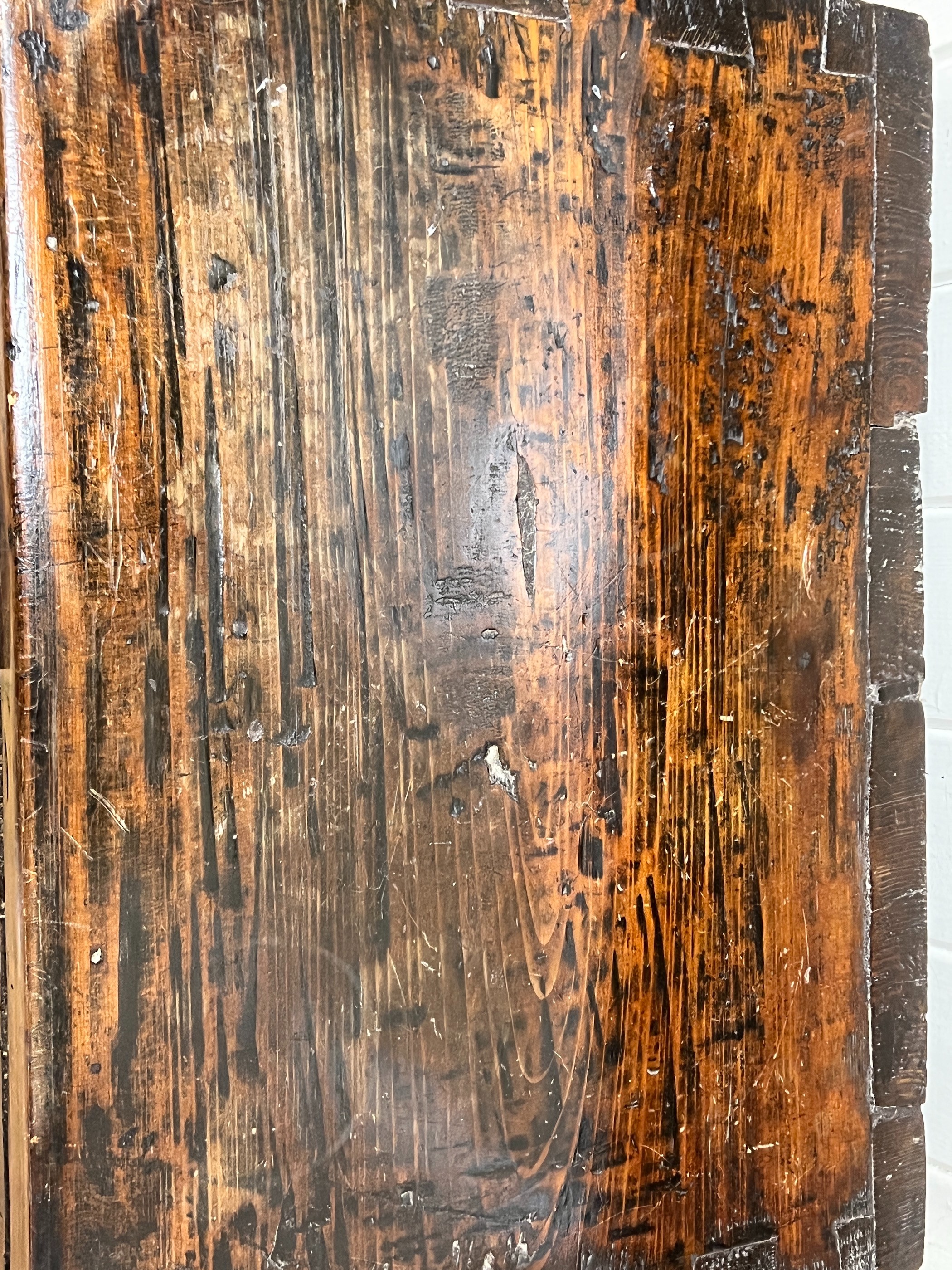 A Korean brass mounted elm table cabinet, width 48cm, depth 34cm, height 67cm